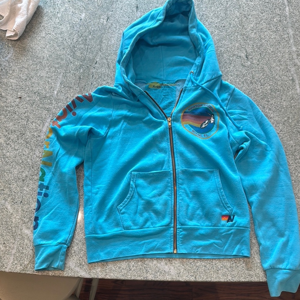 Aviator Nation Blue Kids Hoodie